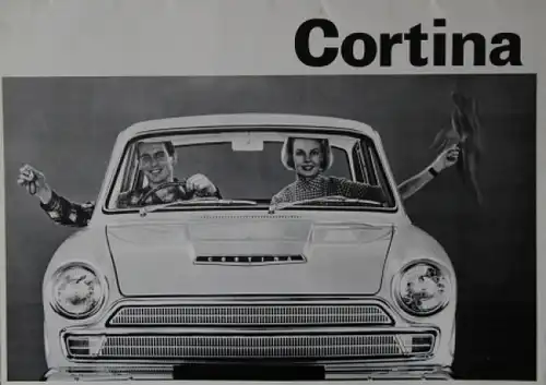 Ford Cortina Modellprogramm 1963 Automobilprospekt