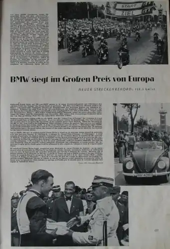 &quot;Motor Schau&quot; Automobil-Magazin September 1938