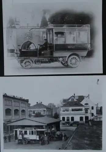 Büssing Bus &quot;Kaiserlich Bayrischer Postwagen&quot; 2 Werksphotos 1909