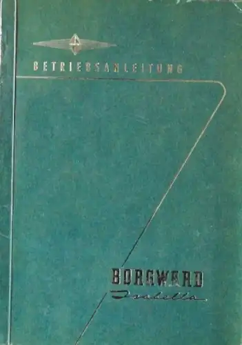 Borgward Isabella Betriebsanleitung 1958