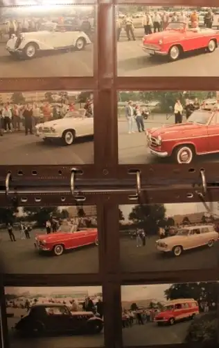 Borgward-Ordner mit 100 Borgward-Fahrzeugphotos um 1975