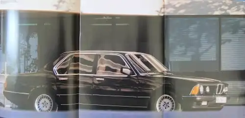 BMW 728i-745i Modellprogramm 1985 + Farbliste Automobilprospekt