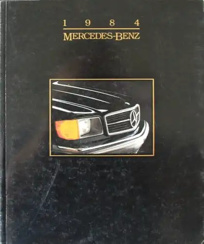 Mercedes Benz US-Modellprogramm 1984 Automobilprospekt