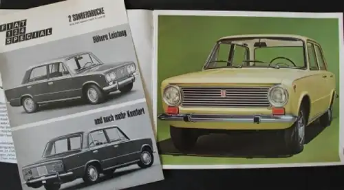 Fiat 124 Special - Kombi Modellprogramm 1969 Automobilprospekt