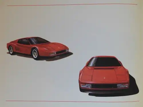 Ferrari Testarossa 1984 Automobil-Pressemappe