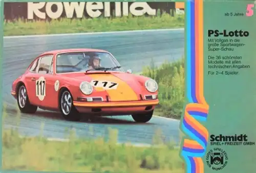 Schmidt-Spiele &quot;PS-Lotto - Die große Sportwagen-Super-Schau&quot; Memory-Spiel 1970