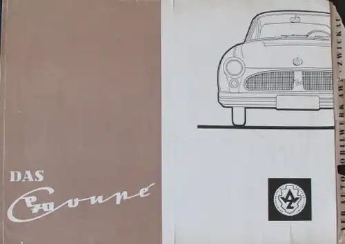 Trabant P 70 Coupe VEB Automobilwerk AWZ 1958 Automobilprospekt