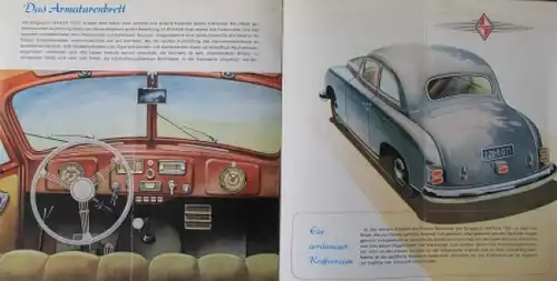 Borgward Hansa 1500 &quot;Eine klare Entscheidung&quot; 1953 Automobilprospekt