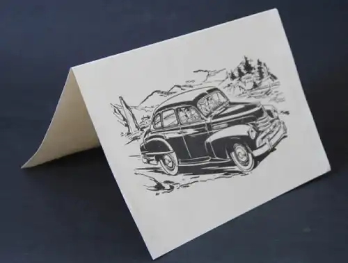 Opel Kapitän Automobil-Werbeaufsteller 1951