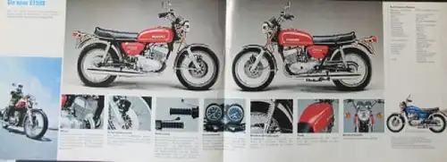 Suzuki GT 500 &quot;Wir, die Suzuki Familie&quot; 1976 Motorradprospekt