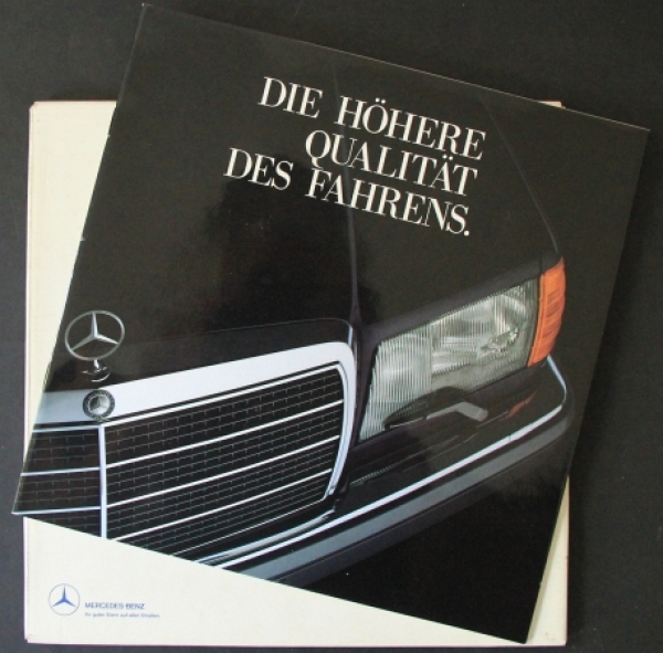 Mercedes Benz S Klasse Die Hohere Qualitat Des Fahrens 1987 Automobilprospekt Nr 0318 Oldthing Pkw Deutsche Firmen