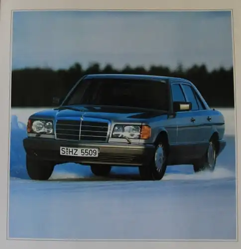 Mercedes Benz S-Klasse &quot;Die Höhere Qualität des Fahrens&quot; 1987 Automobilprospekt