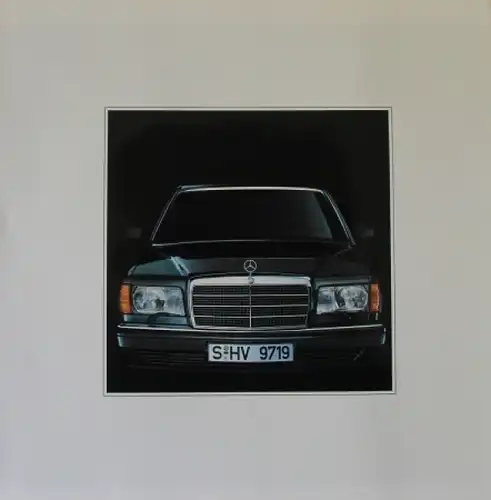 Mercedes Benz S-Klasse &quot;Die Höhere Qualität des Fahrens&quot; 1987 Automobilprospekt