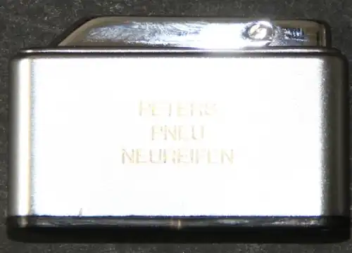 Fulda Reifen Ibelo Prestige Werbefeuerzeug 1965 in Originalbox