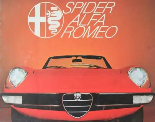 Alfa Romeo Spider 2000 Automobilprospekt 1969