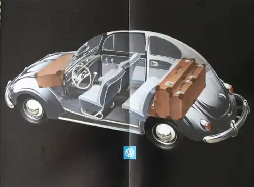 Volkswagen Käfer Modellprogramm 1958 Reuters Automobilprospekt