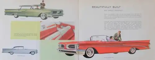 Pontiac Modellprogramm &quot;People going place are going&quot; 1959 Automobilprospekt