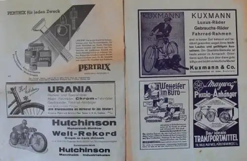 &quot;Der Reichs-Mechaniker&quot; Fachzeitschrift für Industrie und Handel 16 Ausgaben 1923-1933