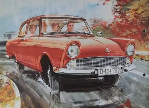 DKW Junior Modellprogramm 1962 Gotschke Automobilprospekt
