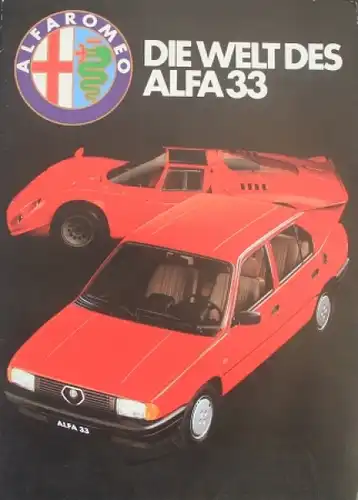 Alfa Romeo &quot;Die Welt des Alfa 33&quot; 1983 Automobilprospekt