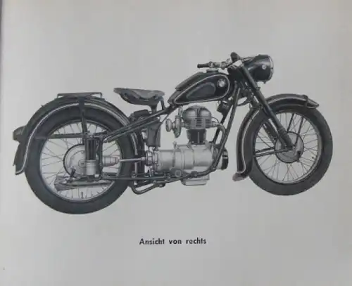 BMW Motorrad R 25/2 Bedienungs-Handbuch 1952