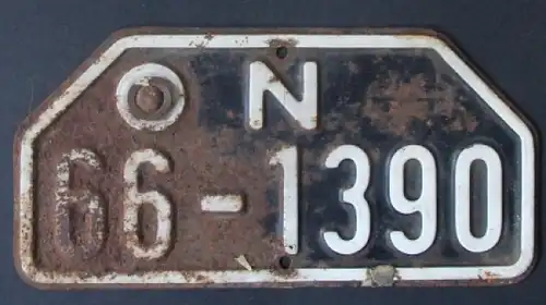 Kraftfahrzeug-Kennzeichen N - Niedersachsen, Britische Besatzungszone 1950