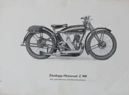 Zündapp Motorrad Z 300 Ersatzteilliste und Preisliste 1931