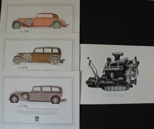 Horch 8 Modellprogramm 1935 Automobilprospekt