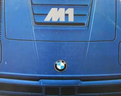 BMW M 1 Modellprogramm 1978 Automobilprospekt