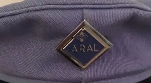 BV Aral Tankwartmütze 1965 blau mit Logo