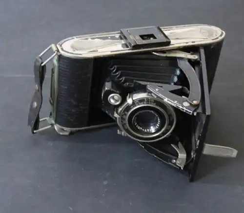 Borgward Agfa-Fotoapparat der Werks-Rennabteilung 1938