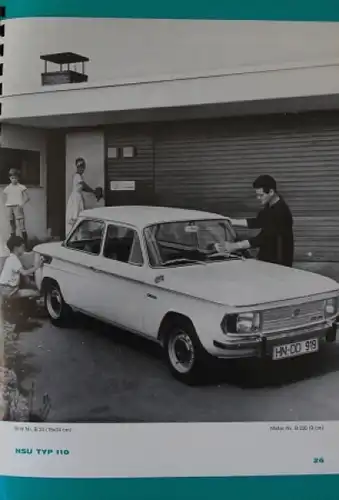 NSU Typ 110 Modellprogramm 1968 Pressemappe