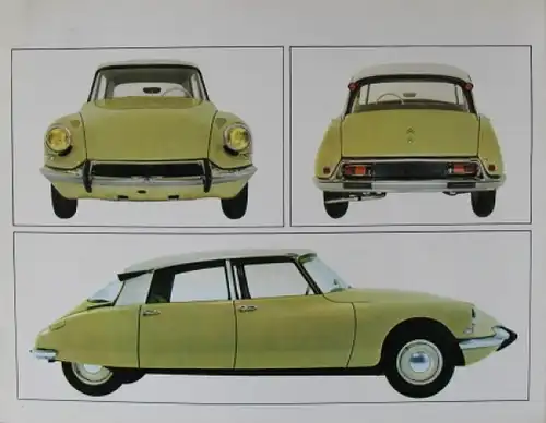Citroen ID &quot;Sicher, bequem, schnell&quot; 1963 Automobilprospekt