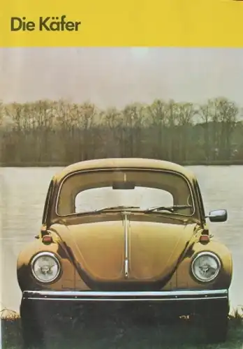 Volkwagen &quot;Die Käfer&quot; Modellprogramm 1970 Automobilprospekt