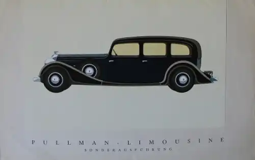Horch 850 Modellprogramm 1936 Reuters-Motive Automobilprospekt