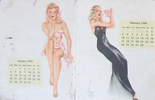 Esquire Pin-Up Kalender Alberto Vargas 1946