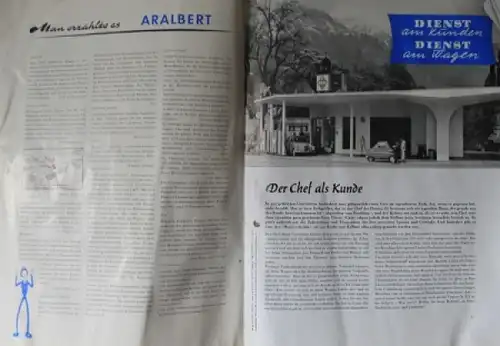 Aral &quot;BV Voran&quot; Tankstellen-Zeitschrift 1957