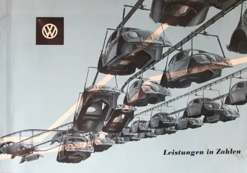 Volkswagen &quot;Leistung in Zahlen - Rechenschaftsbericht&quot; 1955 VW-Werk-Chronik