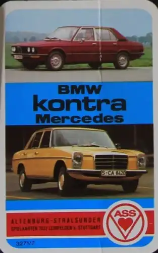 Altenburger &quot;BMW kontra Mercedes&quot; Kartenspiel 1974