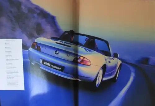 BMW Z3 Roadster &quot;Leistung und Leidenschaft&quot; 1999 Automobilprospekt + Preisliste