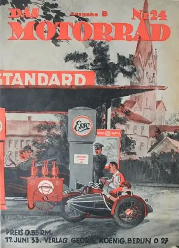 &quot;Das Motorrad - Sport, Gesellschaft, Technik&quot; Motorrad-Zeitschrift 1933