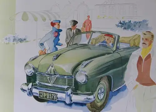 Borgward 1800 Hansa 1953 Automobilprospekt