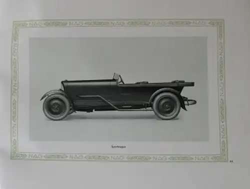 NAG Type C4 Personenwagen 1922 Automobilprospekt