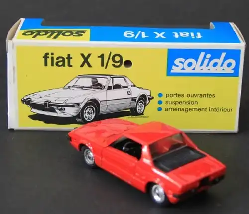 Solido Fiat X1/9 Metallmodell 1974 in Originalbox