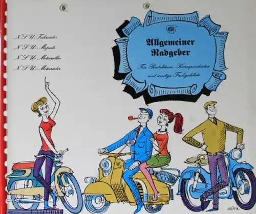 NSU Motorräder &quot;Allgemeiner Radgeber für Redakteure&quot; NSU Pressemappe 1959