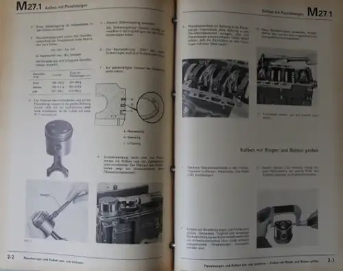 Volkswagen &quot;Motor Wassergekühlt&quot; Reparatur-Handbuch 1969