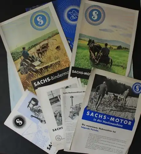 Fichtel & Sachs Pressemappe Saxonette, Motoren, Kupplungen 1936