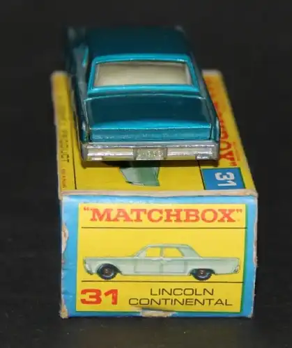 Matchbox Lesney Lincoln Continental 1964 Metallmodell in Originalbox