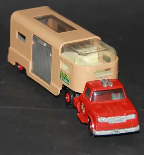 Matchbox Lesney Dodge Articulated Horse Van mit Pferden Metallmodell 1965