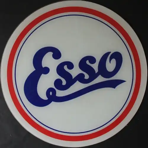 Esso Tanksäule-Glaseinsatz mit Logo 1935